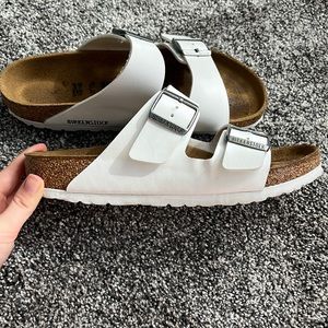 White Birkenstock Arizona